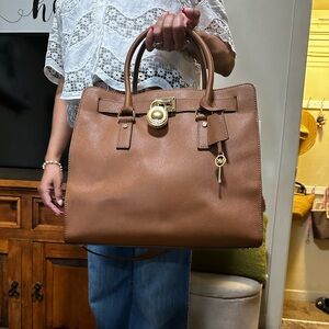 Michael Kors Tan Leather Satchel